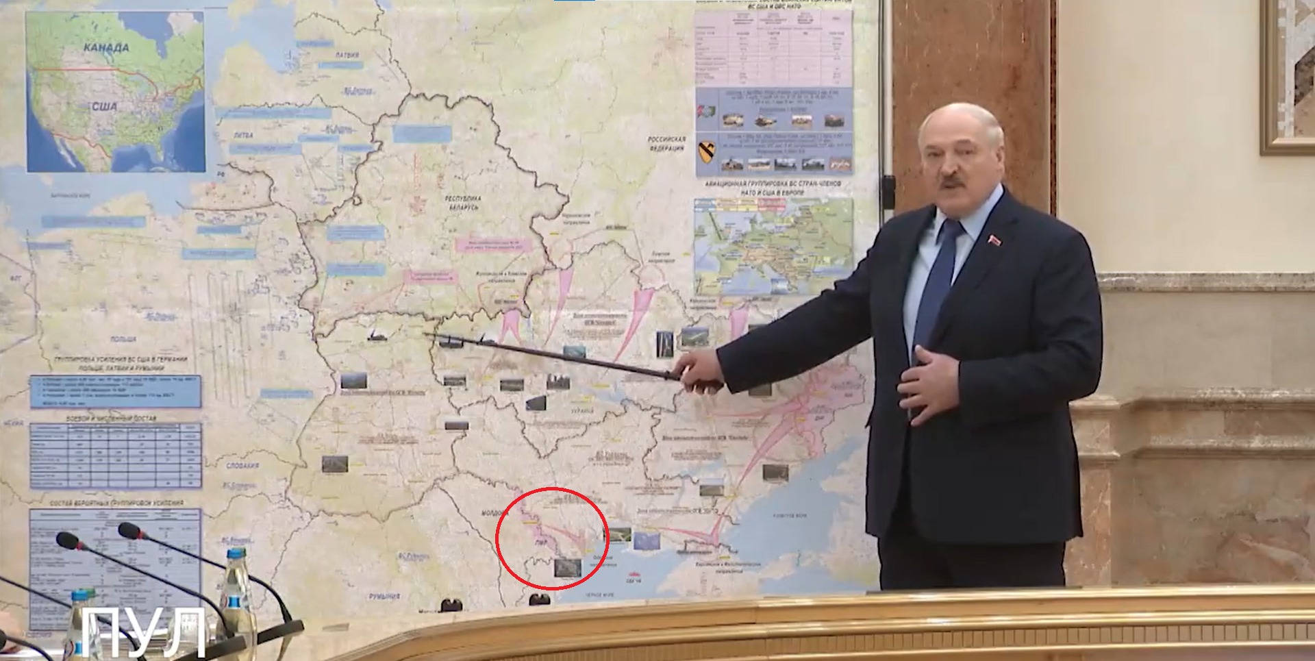 Și Moldova ocupată de ruși? Harta publicată de dictatorul Lukașenko 1