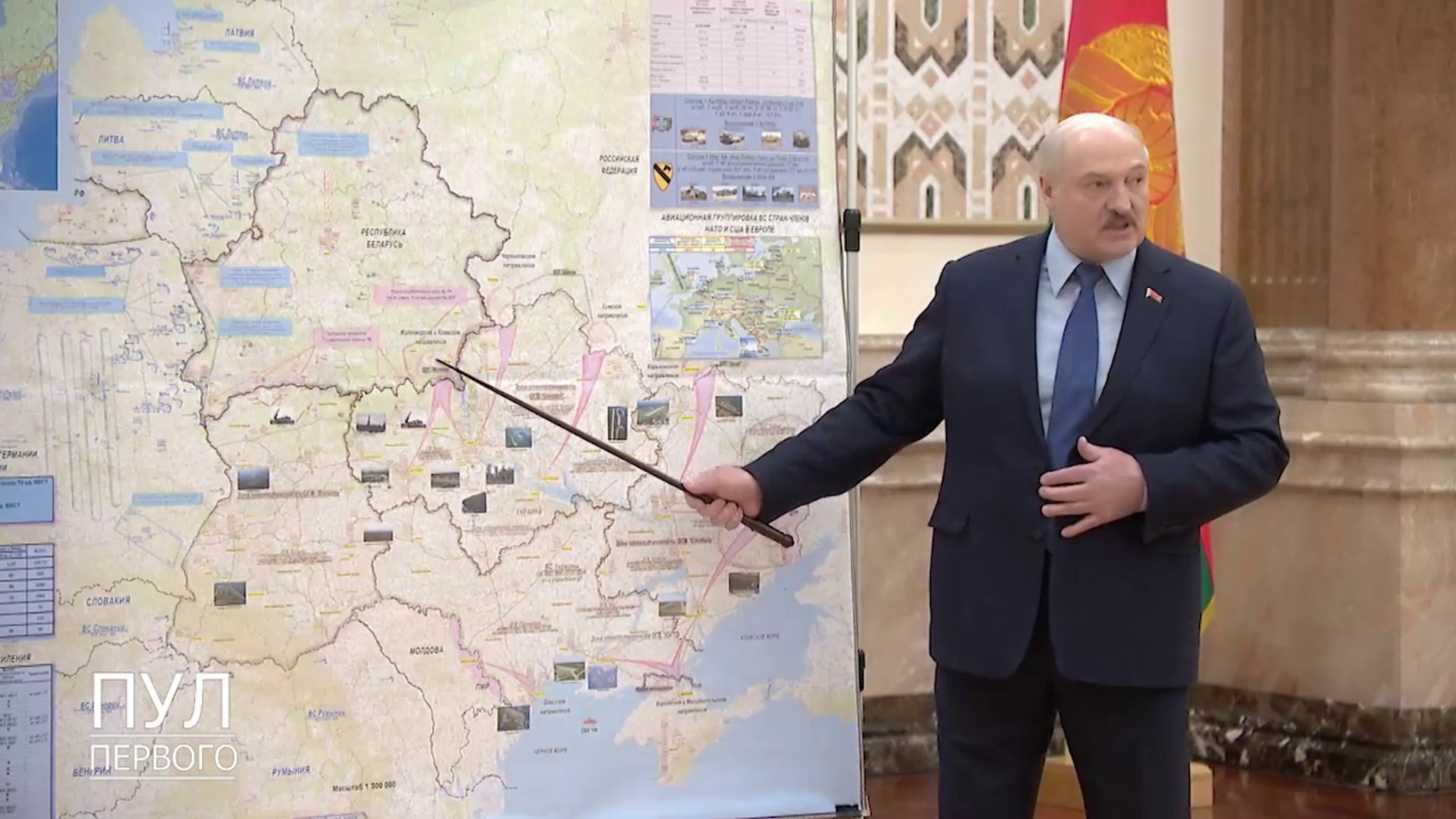 Și Moldova ocupată de ruși? Harta publicată de dictatorul Lukașenko 2