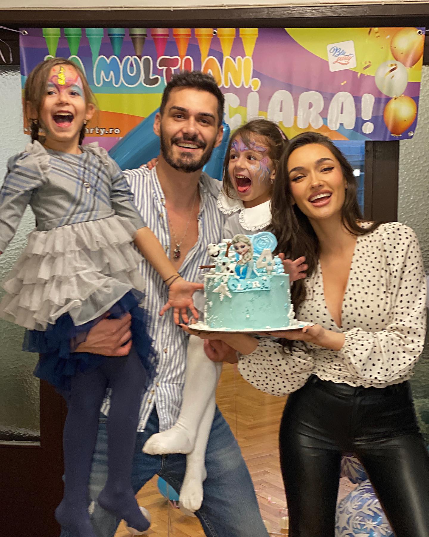 Foto/Video. Andreea Bălan și George Burcea s-au întrecut în petreceri pentru fiica lor cea mică. „Sunt un tată topit după cele două minuni și mă rog la Dumnezeu să fie sănătoase!” 1