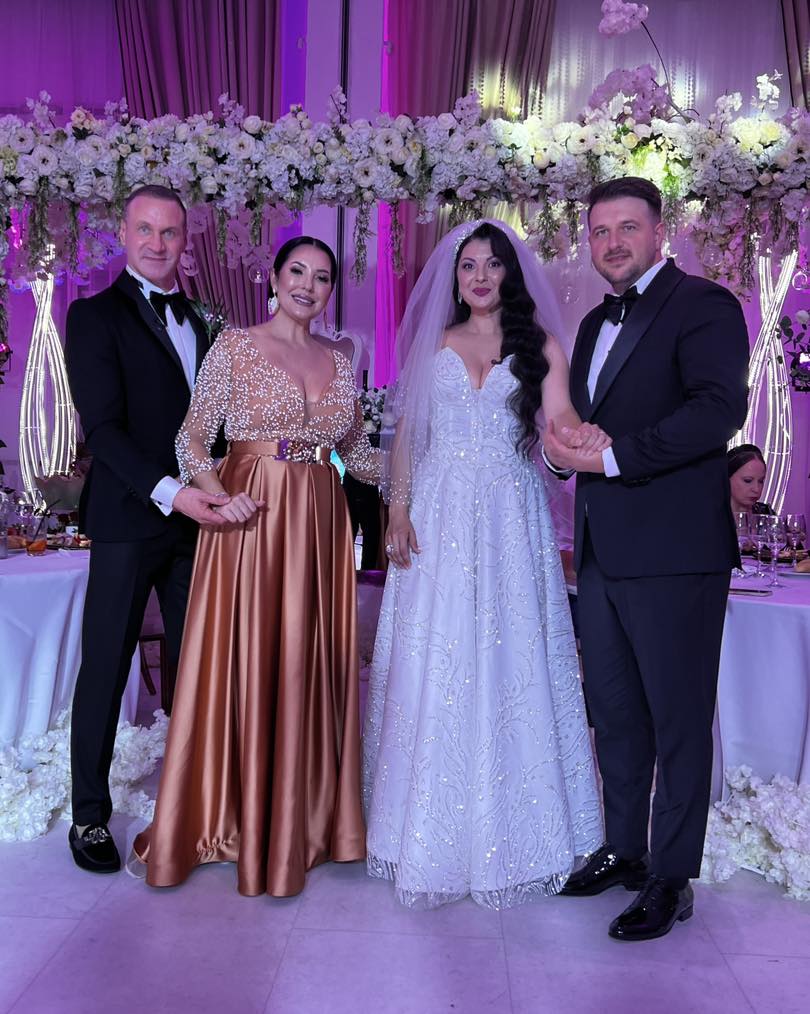 (Foto/Video) Alin Oprea și Medana s-au căsătorit. Au avut 8 perechi de nași și 500 de invitați. „Binecuvântat cu cea mai frumoasă mireasă” 2