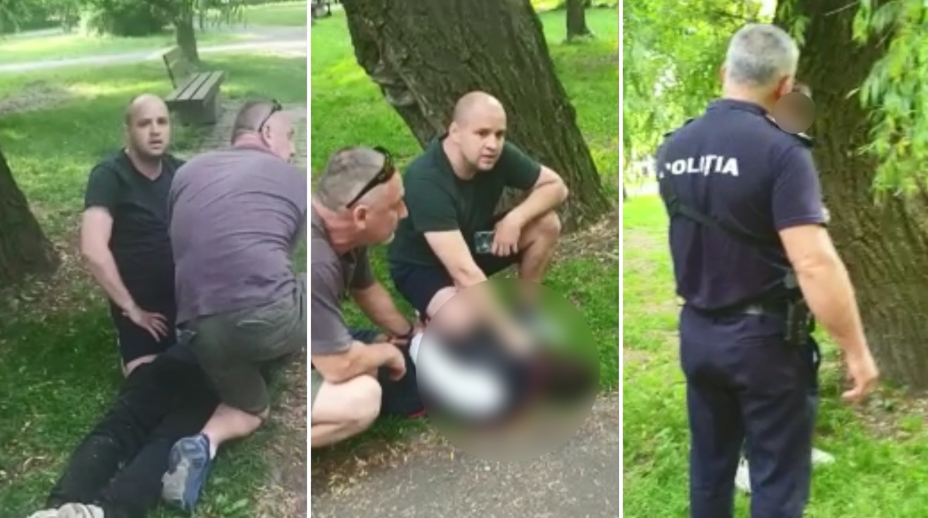 (Video) Un hoț i-a furat telefonul unei copile de 11 ani, în parc, fără să știe că un jandarm stătea cu ochii pe el 1