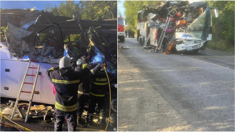 Un autocar românesc a fost zdrobit în Bulgaria. 3 români morți, 5 răniți. „Elicoptere SMURD sunt în drum spre Bulgaria pentru a-i aduce acasă” 1