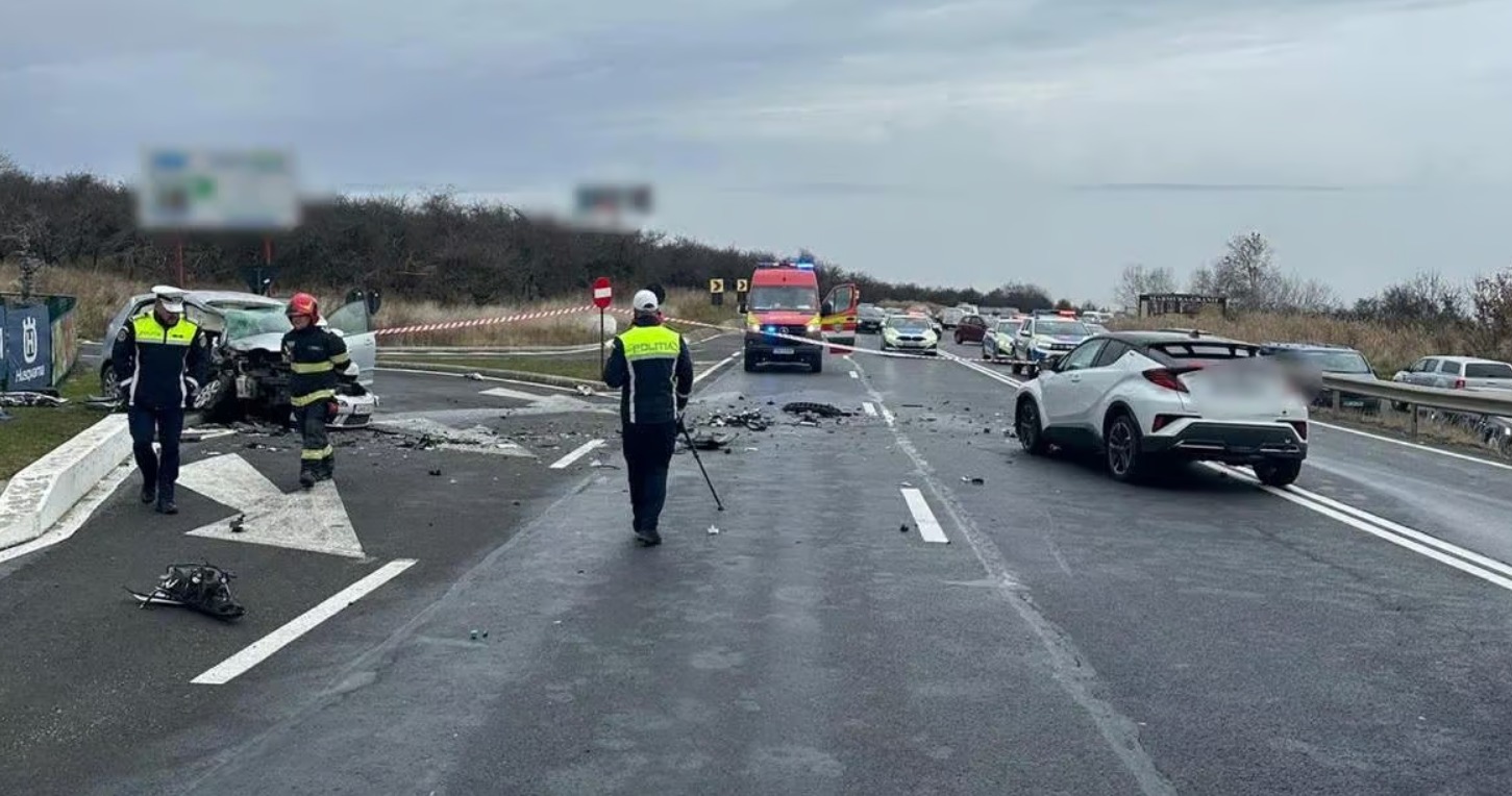 (Video) Momentul accidentului mortal de pe DN1, filmat cu o cameră de bord. Un bărbat a murit iar alte trei persoane au fost rănite 3