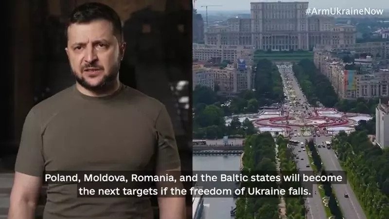 VIDEO Zelenski, mesaj în engleză, în ziua 49 de război: „Polonia, Moldova și România vor deveni următoarele ținte dacă Ucraina va cădea" 1
