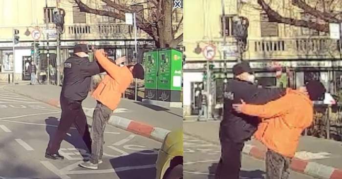 (Video) Polițist filmat când bate un bărbat pentru că nu purta mască, în centru 1